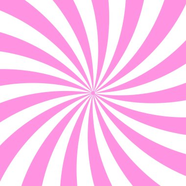 Pembe spiral ışınlar. Soyut hipnotik şablon. Dinamik patlama etkisi. Vektör enerjili arka plan. EPS 10