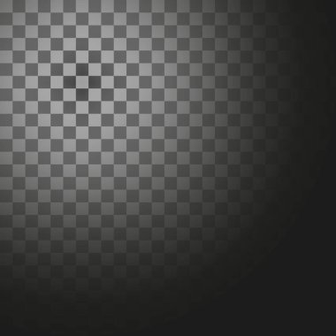 Merkezi ışık odağı. Sağ taraf gradyanı. Şeffaf vektör modeli. Dim kare etkisi. EPS 10.