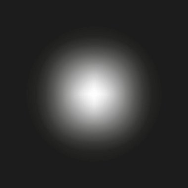 Parlak dairesel işaret fişeği. Beyaz parlak nokta. Vektör ışık elemanı. Esmer zıtlık arka planı. EPS 10.