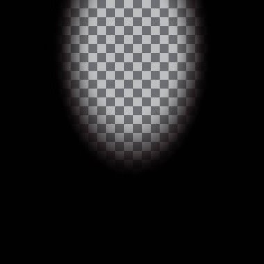 Koyu dairesel arka plan. Radyal eğim modeli. Siyah spot ışığı vektörü. Ortadaki parıltı tasarımı. EPS 10.