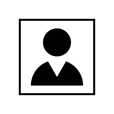 Avatar ikon çerçevesi. Kullanıcı profili yer tutucu. Genel Portre Vektörü. Kimlik gösterim karesi. EPS 10.