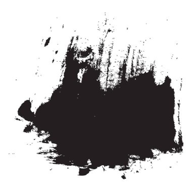 Dikey mürekkep sıçraması. Sert bir boya darbesi. Sıkıntılı fırça lekesi. Vektör grunge dokusu. EPS 10.