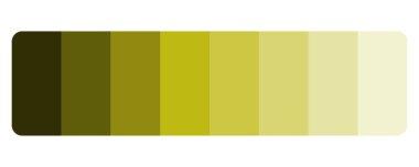 Sarı yeşil renk paleti. Zeytin tonları eğimli. Altın gölgeli arka plan. Vektör dekoratif kumaş. EPS 10.