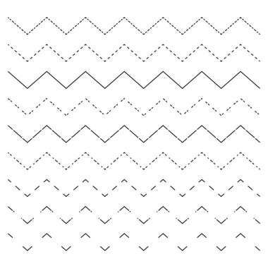 Sembol deseni kusursuz. Dalgalı bir arka plan. Zigzag geometrik çizim. Vektör soyut dokusu. EPS 10.