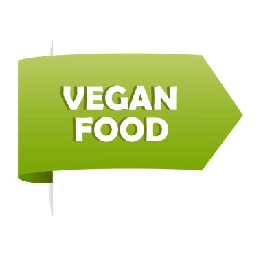 Vejetaryen gıda etiketi. Bitki bazlı çıkartma. Sağlıklı beslenme etiketi. Vektör beslenme amblemi. EPS 10.