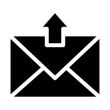 İleti simgesi gönder. Giden e-posta sembolü. Yazışma Vektörü gönderiliyor. Posta illüstrasyonunu yükle. EPS 10.