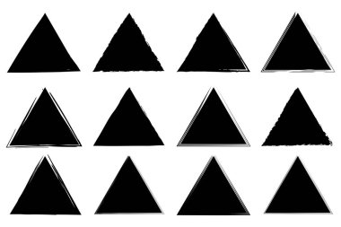 Geometrik üçgen deseni. Tekrar eden şekiller dizayn edilir. Siyah sembol çizimi. Soyut çokgen ızgara vektörü. EPS 10.