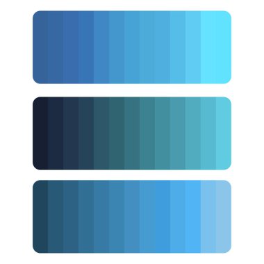 Mavi renk palet çubuğu. Parlak bir eğilim. Dikdörtgen Vektör şekli. Güzel gölgelendirme. EPS 10.