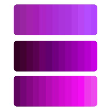 Mor pembe gradyan. Renkli palet bloğu. Pürüzsüz gölge vektörü karışımı. Dijital sunum arkaplanı. EPS 10.