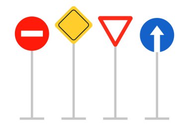 Trafik işaretleri simgeleri. İçki yasağı işaretleri. Dairesel kırmızı kenar vektörü. Bilgi yönetmeliği sembolleri. EPS 10.