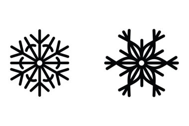 Kar Simgesi Kar Tanesi İmza Sembol Vektörü İllüstrasyonu