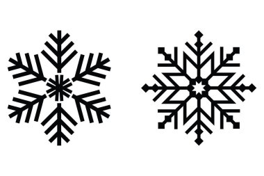 Kış Harikalar Diyarı Kar Tanesi Logosu Zarif Tasarım