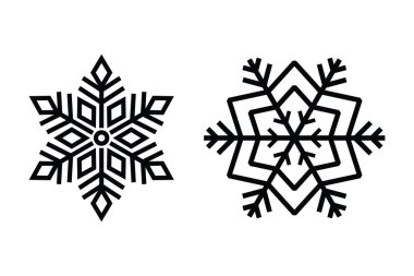 Karlı Hava Simgesi Donmuş Kar Tanesi Sembolü