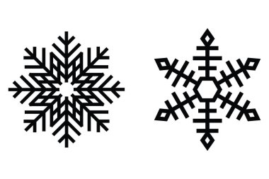 Kar Tanesi Amblemi Mevsimsel Kış Sembolü