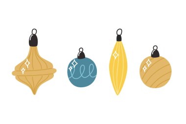 Noel süslemeleri cam top seti