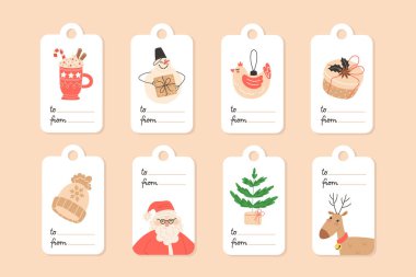 Tatil öğeleri içeren bir Noel hediyesi.