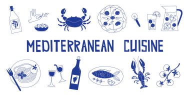 Yengeç Makarnalı Pizzalı Zeytinli ve Daha Fazla Pizzalı Düz Akdeniz Tabakları