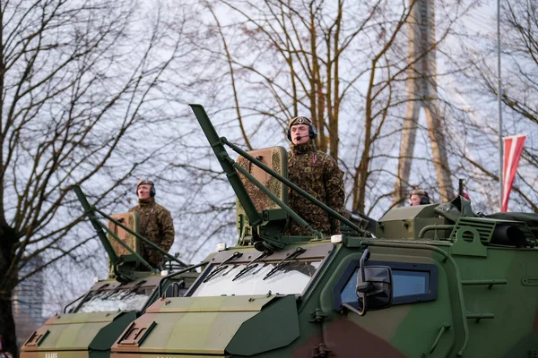 Riga Lettland November 2022 Der Finnische Panzerträger Patria 6X6 Der — Stockfoto