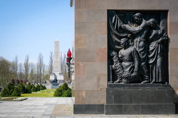 Berlín Německo Dubna 2023 Sovětský Válečný Pomník Schonholzer Heide Pankow — Stock fotografie