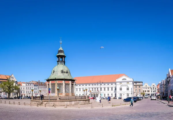 Wismar Niemcy Maja 2023 Malowniczy Letni Widok Architekturę Miasta Wismar — Zdjęcie stockowe