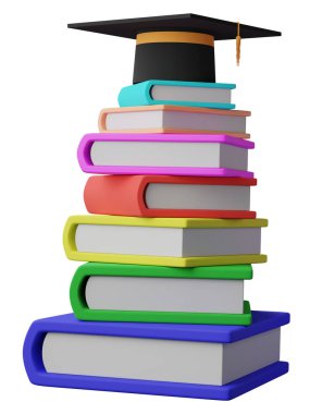 derece kapaklı kitap yığını