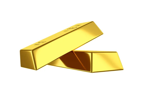 Goldbarren Finanzkonzepte Renderer — Stockfoto