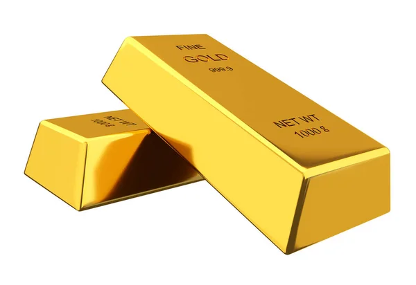 Aranyrudak Pénzügyi Fogalmak Render — Stock Fotó