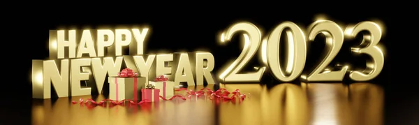 Feliz Año Nuevo 2023 Fondo Greeting Tarjeta Banner Diseño Póster —  Fotos de Stock