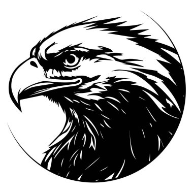 Kartal kafası logosu, Logo, Duvar kağıdı, Banner, Arkaplan, Kart, Etiket, Kapak, vektör çizimi için