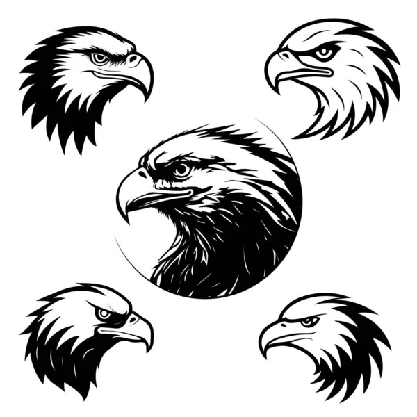 Logo Orła Głowy Logo Tapeta Baner Tło Karta Naklejka Pokrywa — Wektor stockowy
