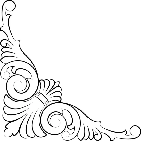 レトロなグラフィックの装飾 花柄の要素 ヴィンテージデザインのための組み合わせを繁栄 装飾テンプレートパターン — ストックベクタ