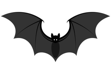 Korkunç yarasa cadılar bayramı, tüyler ürpertici yarasalar hayalet, ikon kümes hayvanları hayvan vektör ilülasyonu