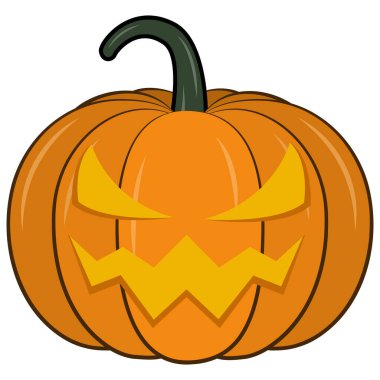 Korkunç balkabakları Cadılar Bayramı, tüyler ürpertici balkabağı hayalet vektör çizimi