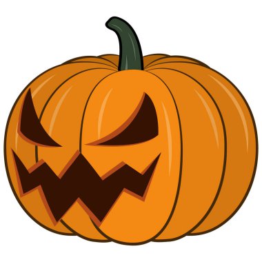 Korkunç balkabakları Cadılar Bayramı, tüyler ürpertici balkabağı hayalet vektör çizimi