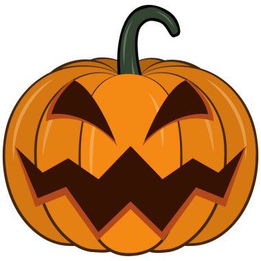 Korkunç balkabakları Cadılar Bayramı, tüyler ürpertici balkabağı hayalet vektör çizimi