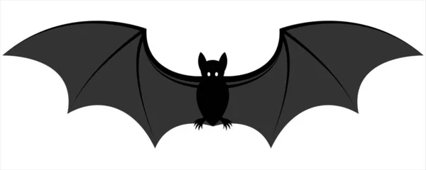 Страшный Хэллоуин Летучих Мышей Призрак Летучих Мышей Векторная Иллюстрация Птицы — стоковый вектор