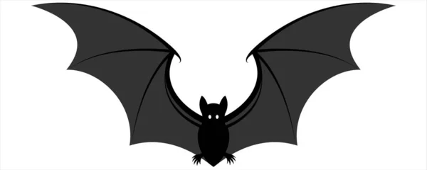 Страшный Хэллоуин Летучих Мышей Призрак Летучих Мышей Векторная Иллюстрация Птицы — стоковый вектор