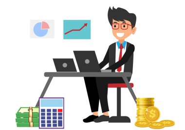 İşadamı grafiğin en yüksek noktasından memnundu. Hızla daha fazla yatırım yapmayı düşünmeye başladı..