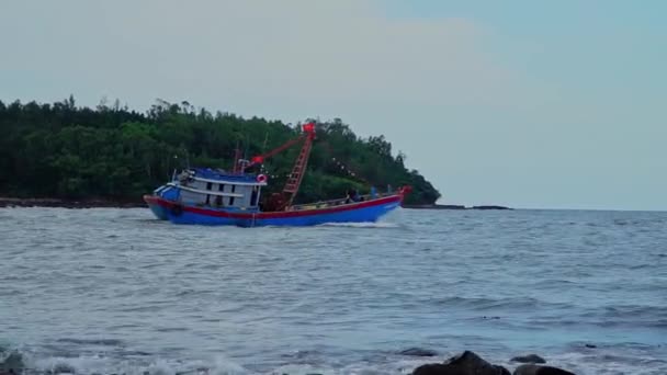 Quang Ngai Vietnam Odpoledne Června 2023 Rybářské Lodě Lodě Rybářů — Stock video