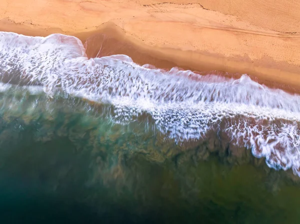 Časné Ranní Moře Surfování Písek Ocean Beach Umina Beach Centrálním — Stock fotografie