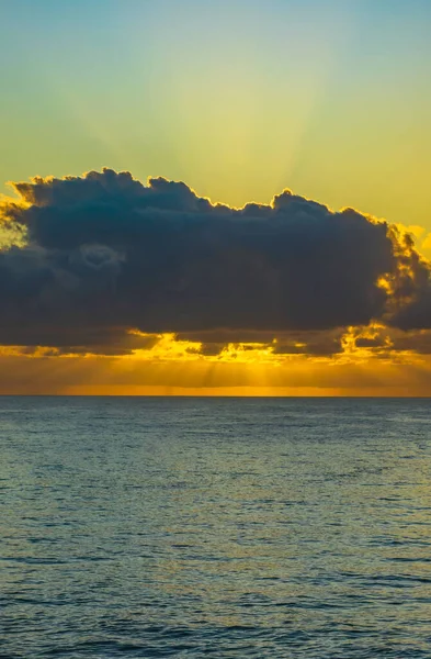 Воздушный Восход Солнца Вид Море Солнечными Лучами Skillion Терригале Центральном — стоковое фото