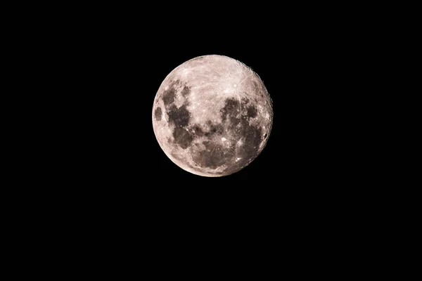Луна Земли Является Постоянным Естественным Спутником Видимым Небе Над Австралией — стоковое фото