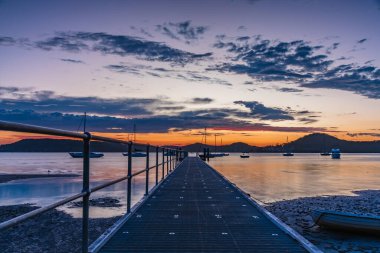 Sunrise over Brisbane Water from Couche Park at Koolewong on the Central Coast, NSW, Australia.