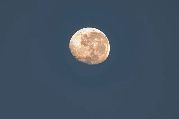 Manhã Cedo Lua Céu Sobre Bateau Bay Costa Central Nsw — Fotografia de Stock
