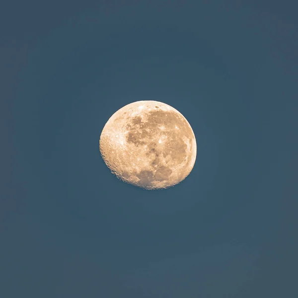 Manhã Cedo Lua Céu Sobre Bateau Bay Costa Central Nsw — Fotografia de Stock