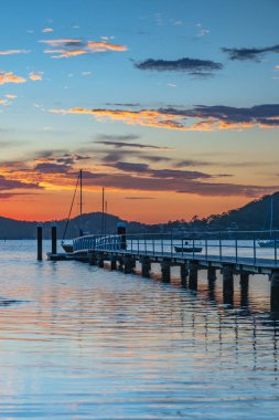 Sunrise over Brisbane Water from Couche Park at Koolewong on the Central Coast, NSW, Australia.