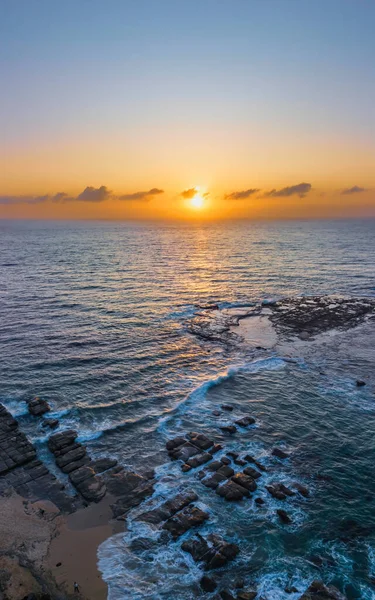 Sonnenaufgang Mit Wolken Soldiers Beach Norah Head Der Central Coast — Stockfoto