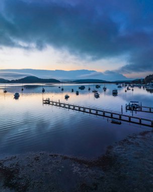Sunrise over Brisbane Water from Couche Park at Koolewong on the Central Coast, NSW, Australia.