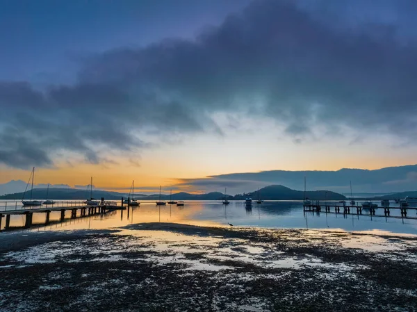 Sunrise over Brisbane Water from Couche Park at Koolewong on the Central Coast, NSW, Australia.