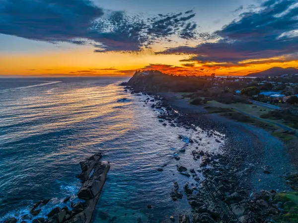 stock image Sunrise seascape at The Tanks on the Barrington Coast at Forster-Tuncurry, NSW, Australia